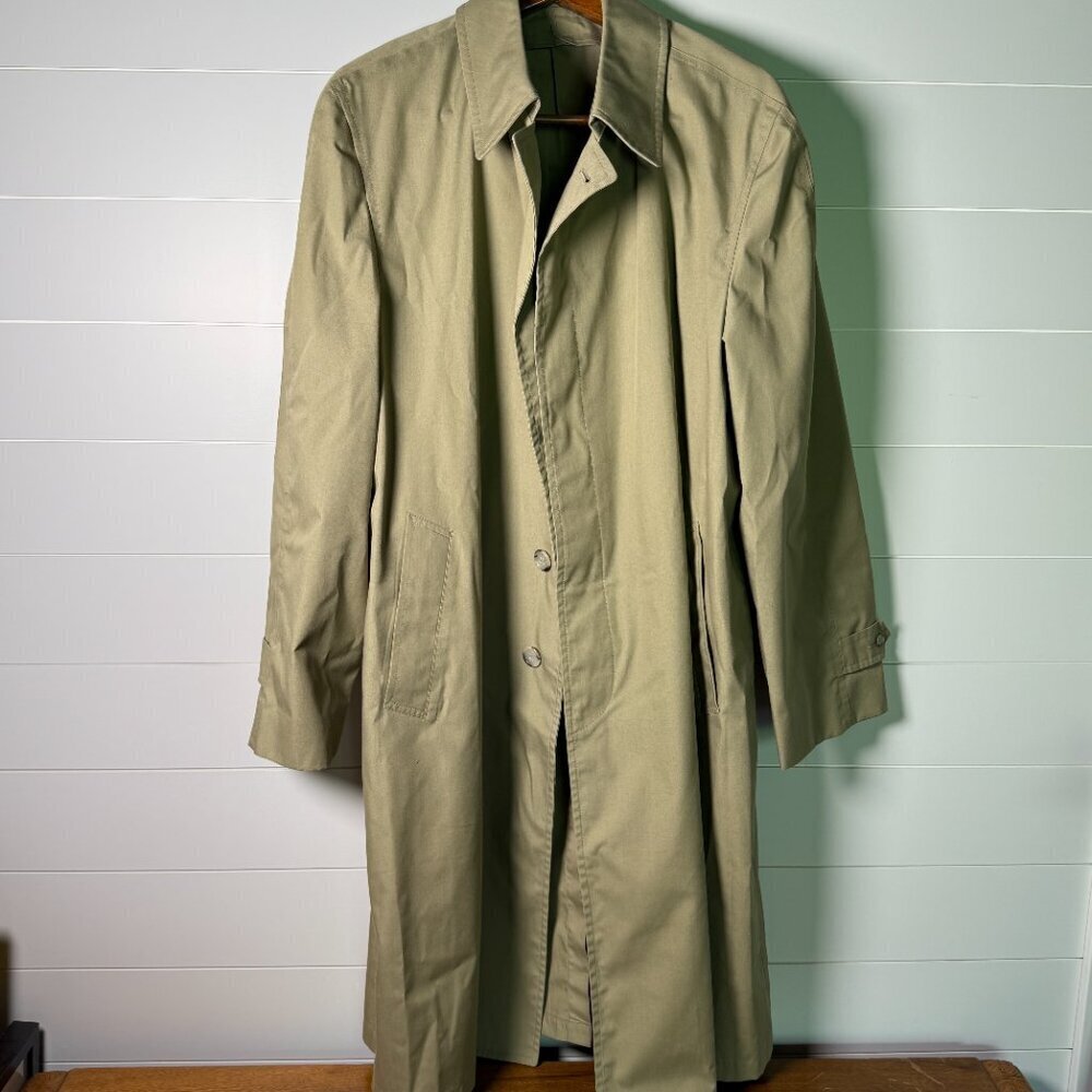 London Fog- Vintage- Tan/Khaki Trench Coat (No Liner) Size: 46 Long